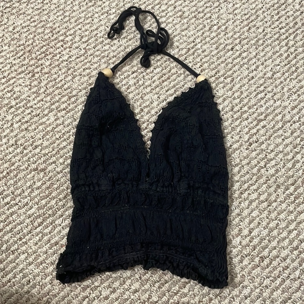 Black Tank Top Backless